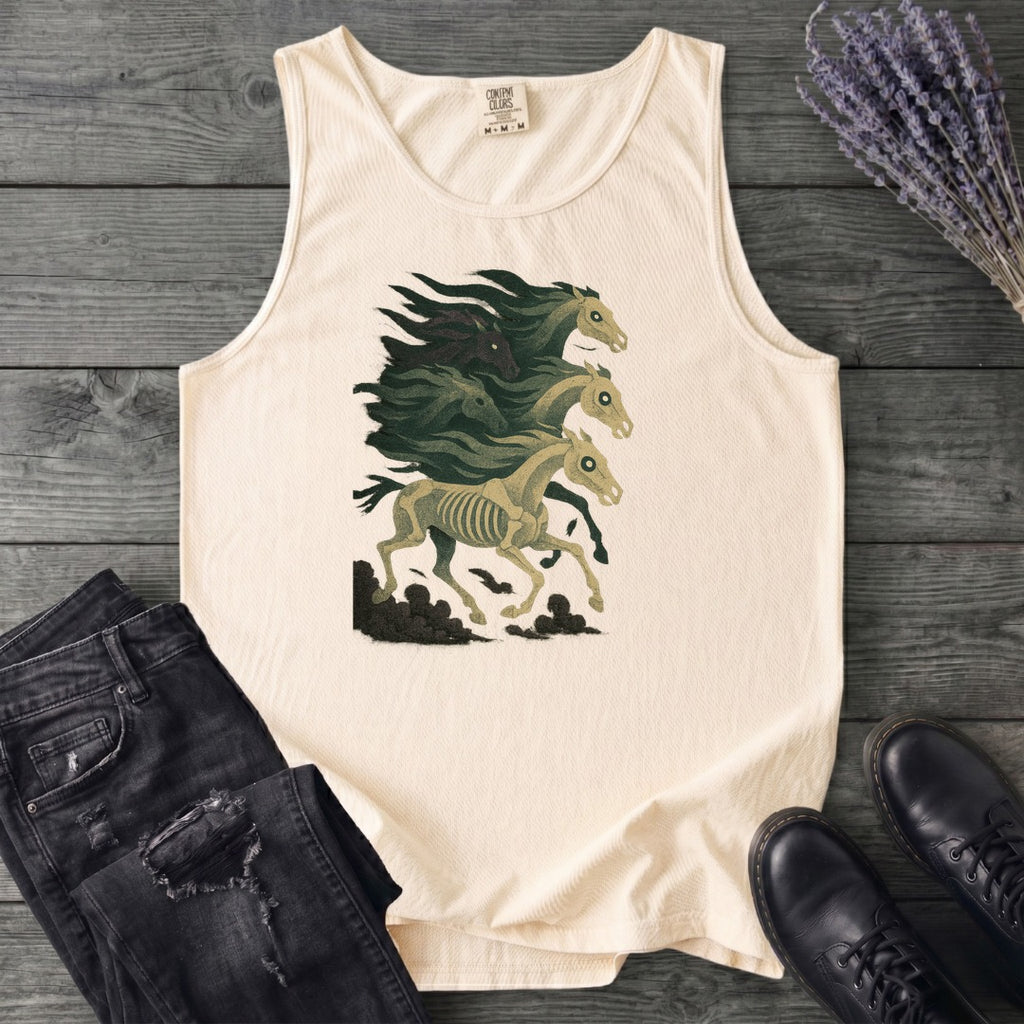 Stampeding Ghost Horses Tank Top