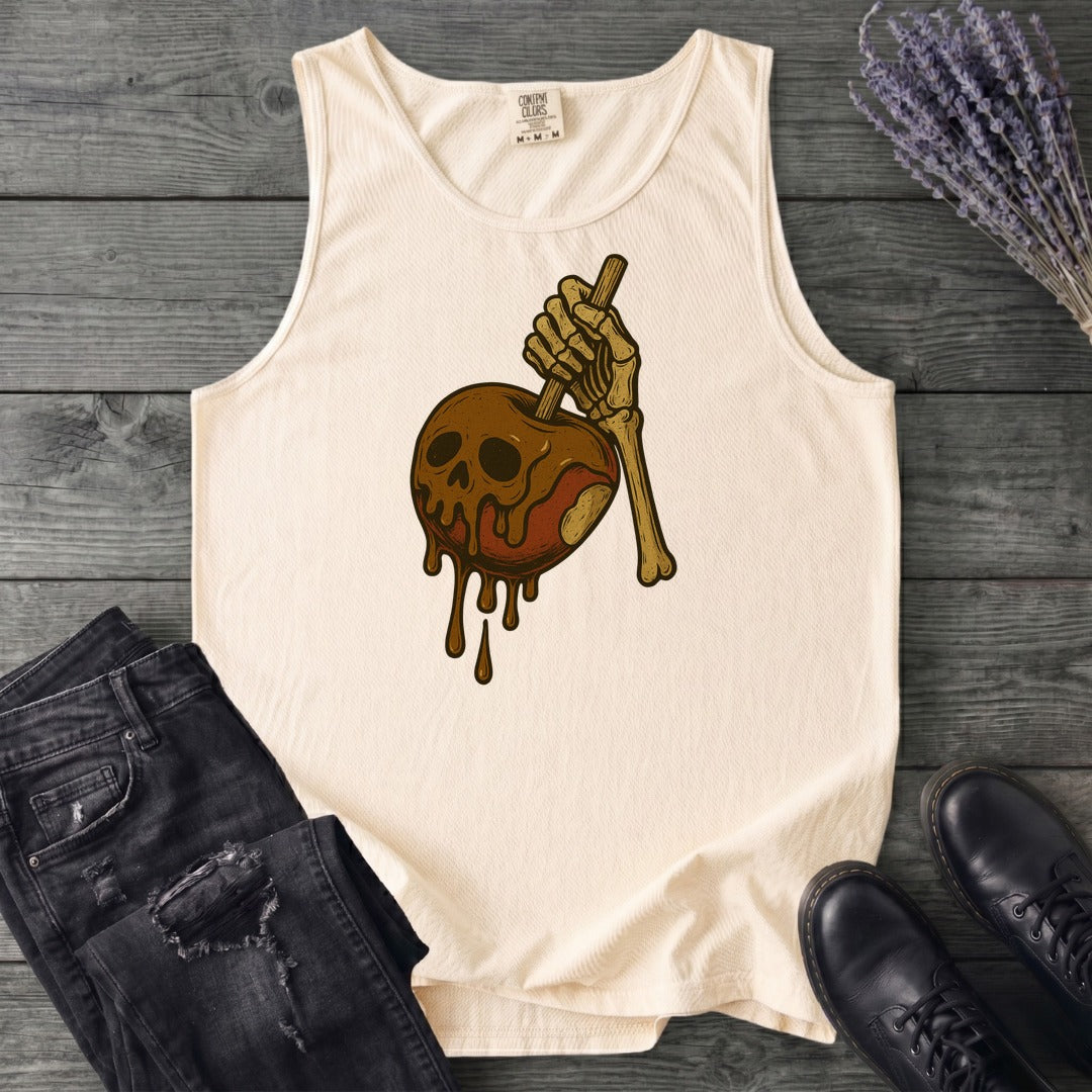 Caramel Apple Skull Tank Top