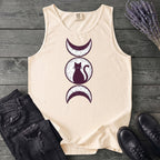Triple Moon Goddess Cat Tank Top