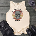 Death Before Destash Yarn Skull Tank Top