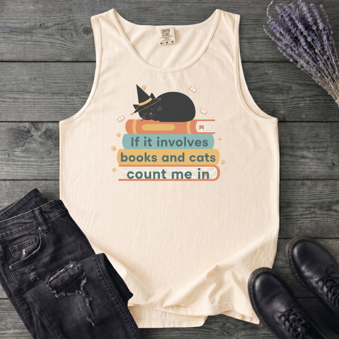 books and cats Tank Top
