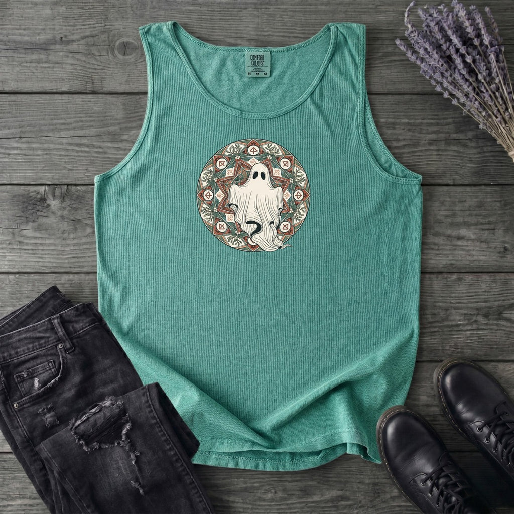 Boho Ghost Mandala Tank Top