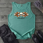 Thankful Leaf Swag Skull Tank Top