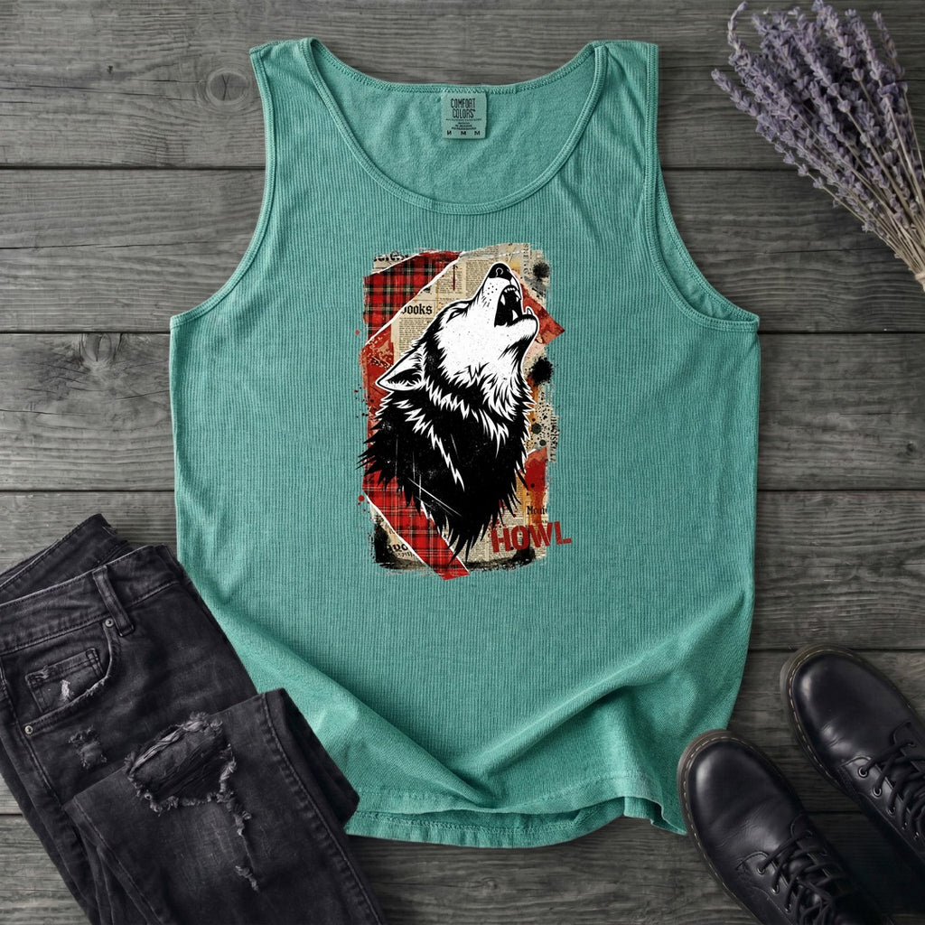 Grunge Howl Collage Tank Top