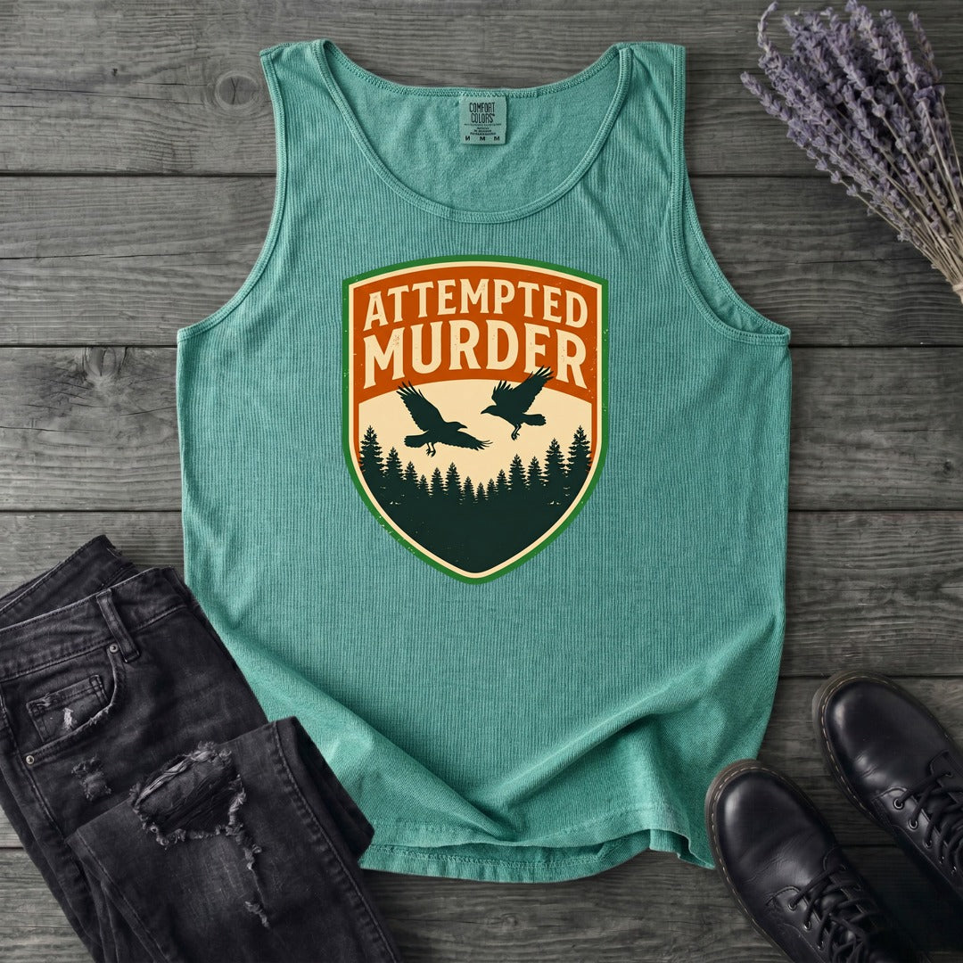 Attempted Murder Crows Tank Top