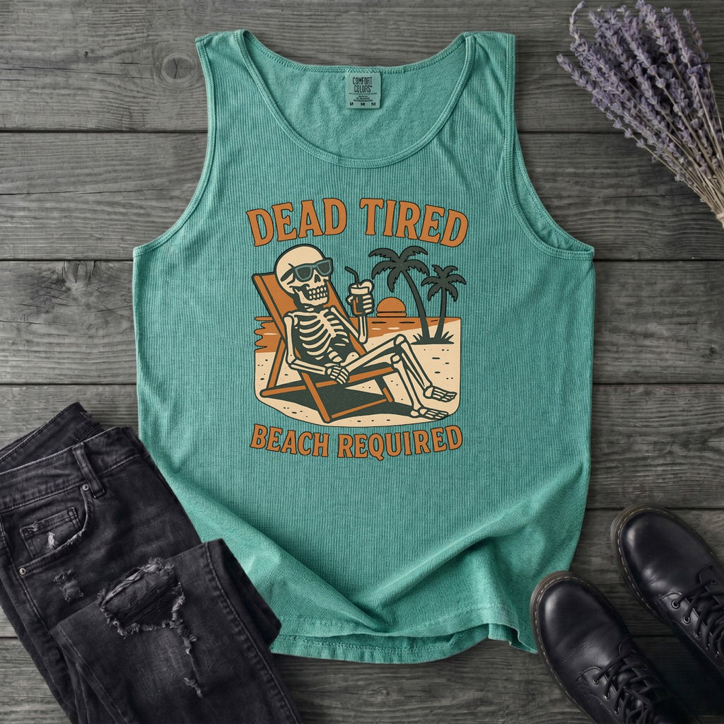 Dead Tired Beach Required Tank Top