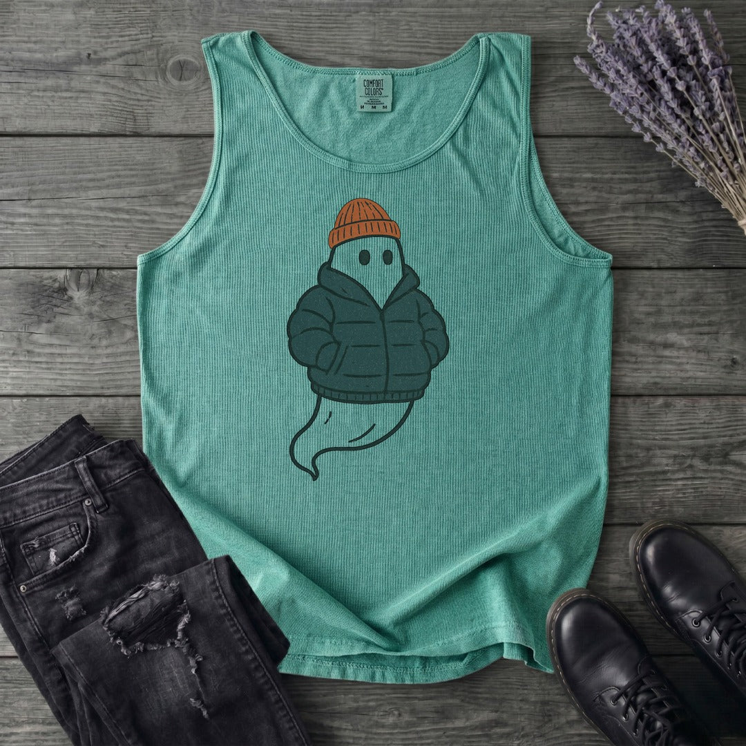 Puffer Coat Ghost Tank Top