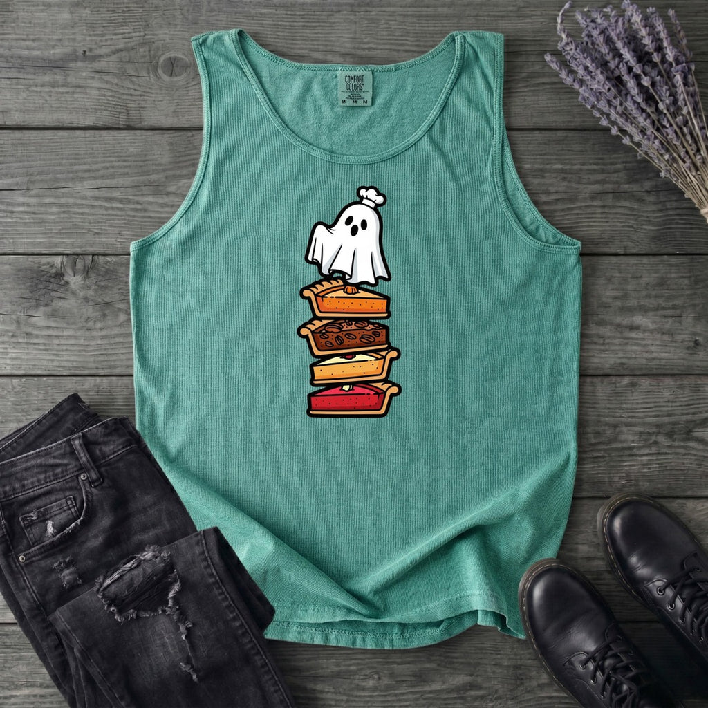 Stacked Pie Ghost Tank Top