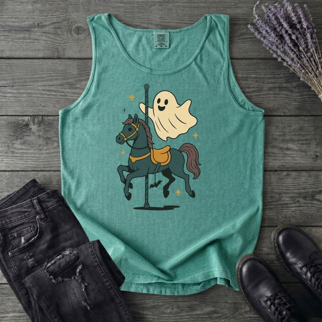 Ghost Carousel Horse Tank Top