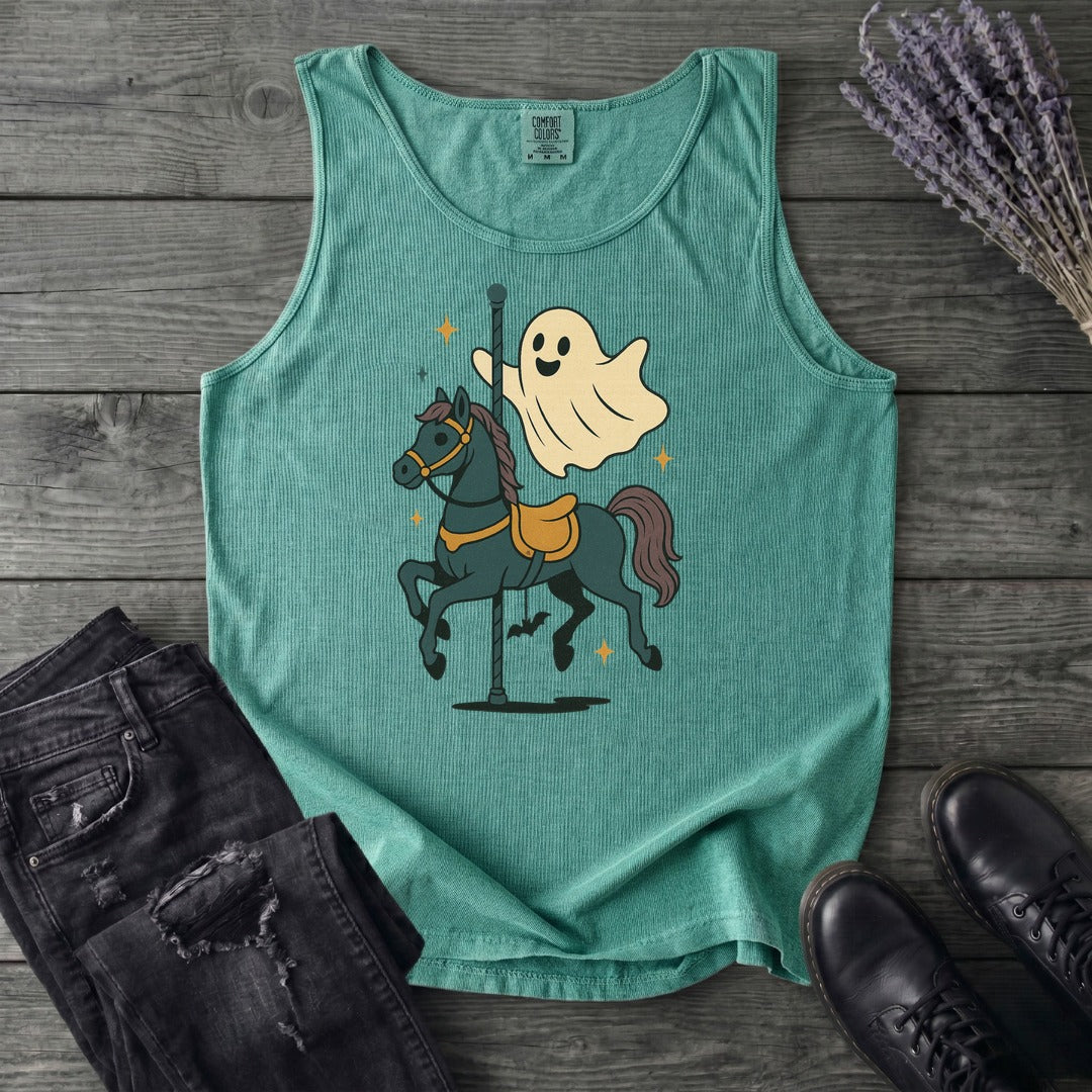 Ghost Carousel Horse Tank Top