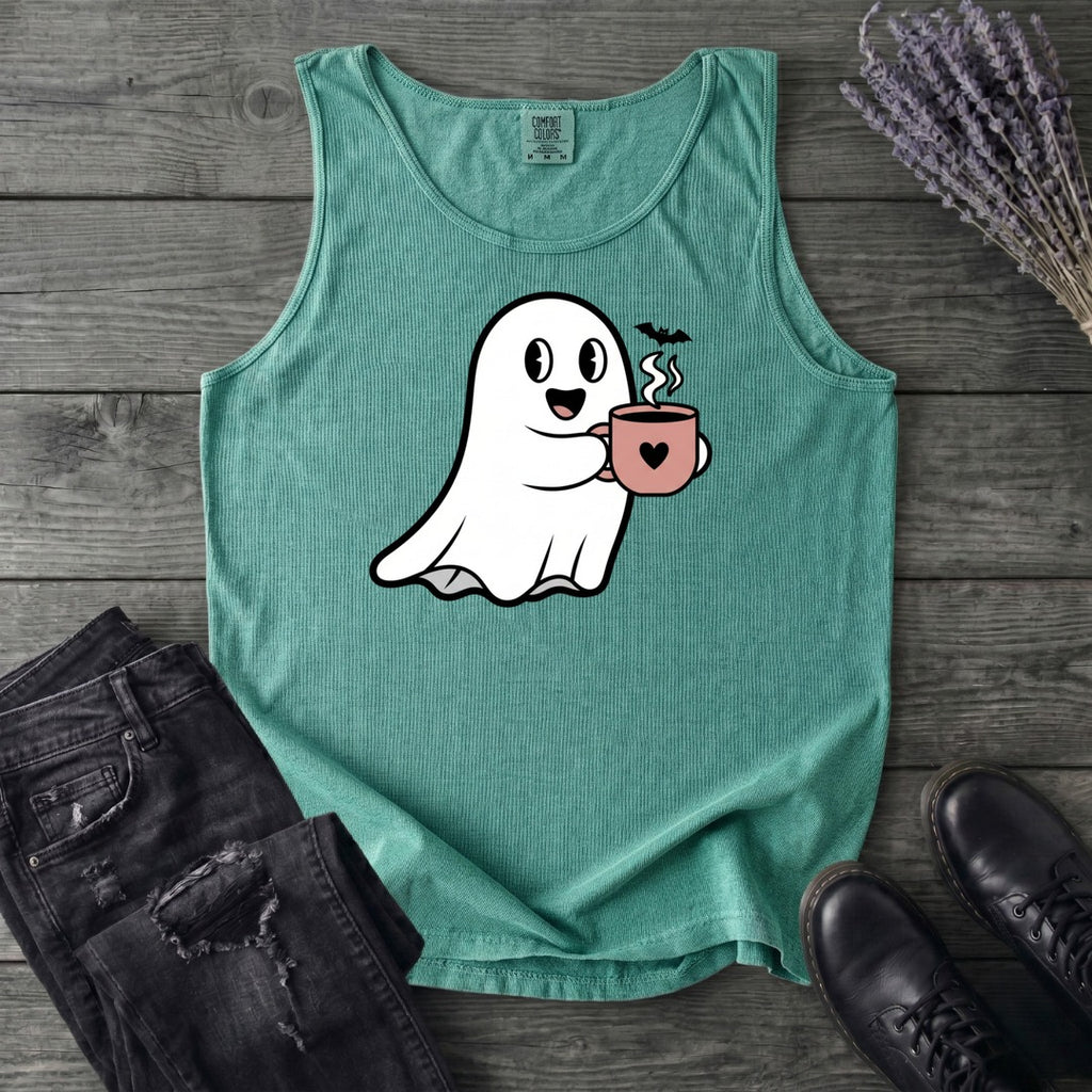 Ghost Heart Coffee Tank Top