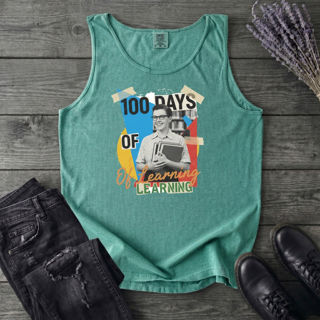 Old School 100 Days Of Learning Tank Top