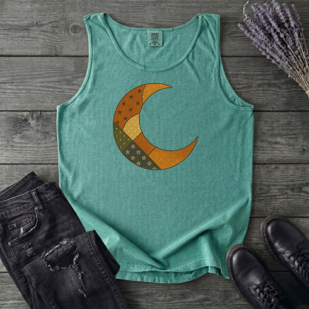 Patchwork Crescent Moon Tank Top