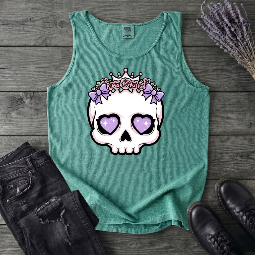 Cute Princess Skull Tank Top