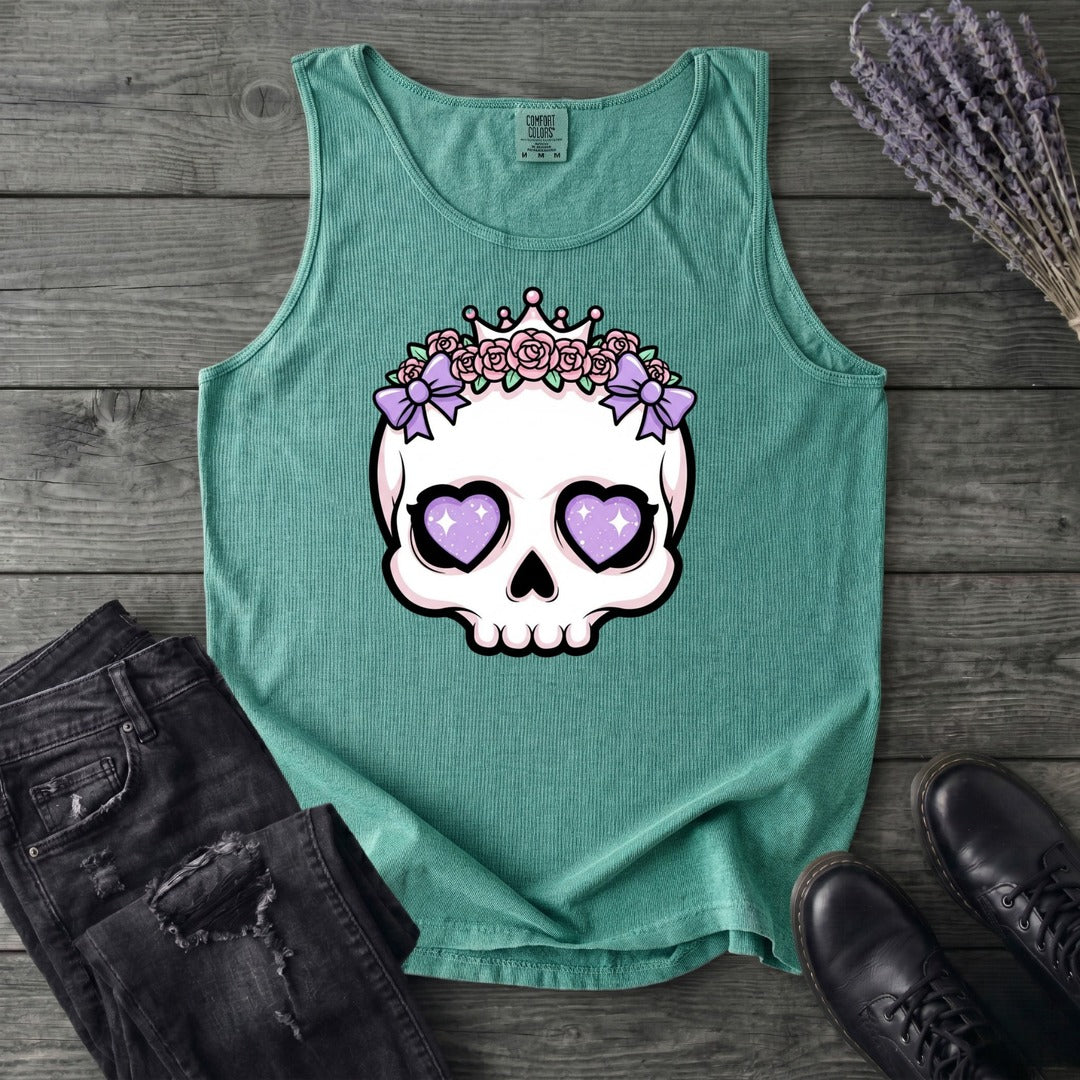 Cute Princess Skull Tank Top