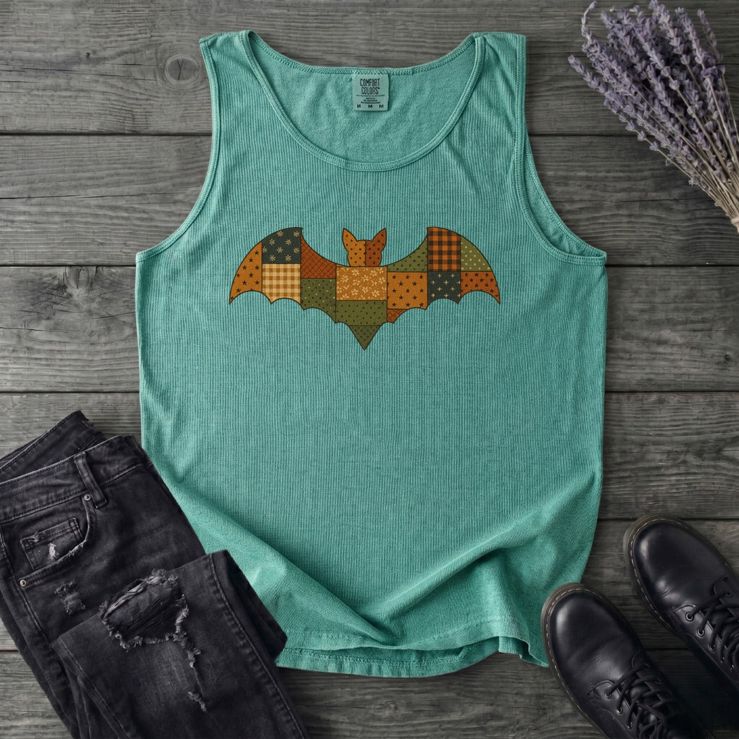 Patchwork Bat Tank Top