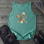 Coffee Skeleton Cartoon Tank Top