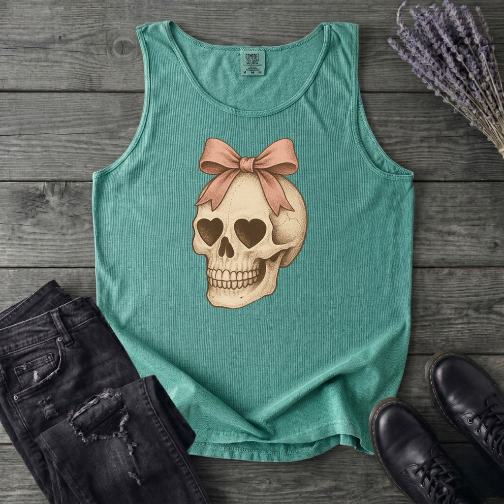 Coquette Skull Tank Top