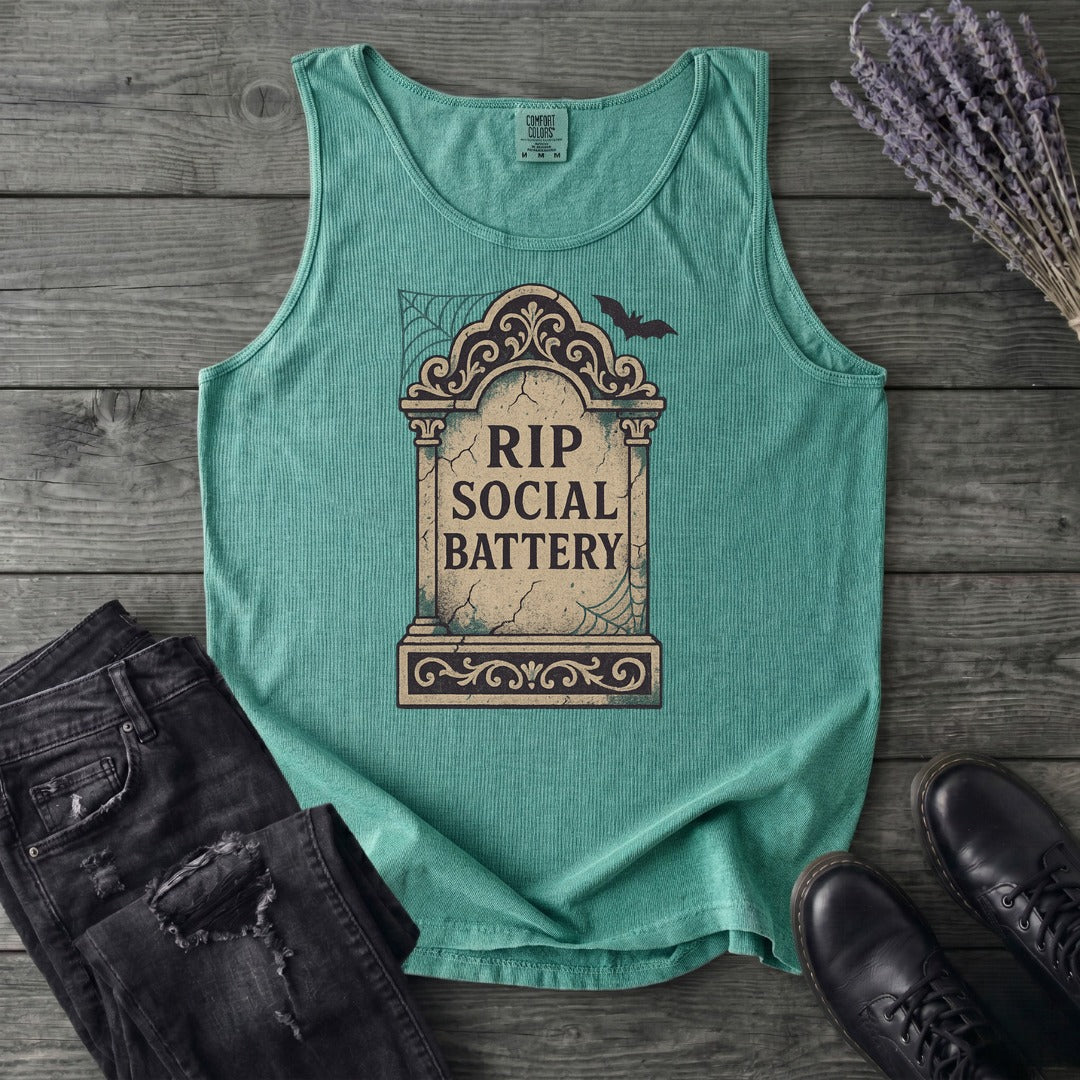 RIP Social Battery Tank Top