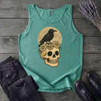 Crow On Skull Tank Top