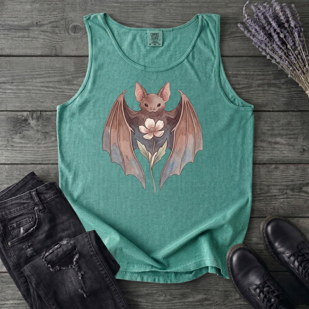 Watercolor Bat Tank Top