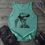 Cowboy Hat Skeleton Tank Top