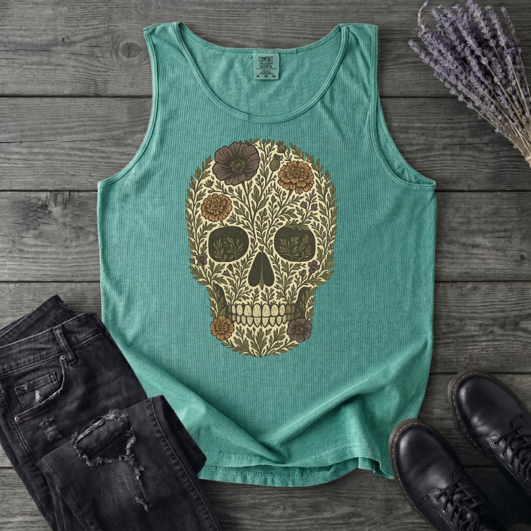 Wildflower Skull Tank Top