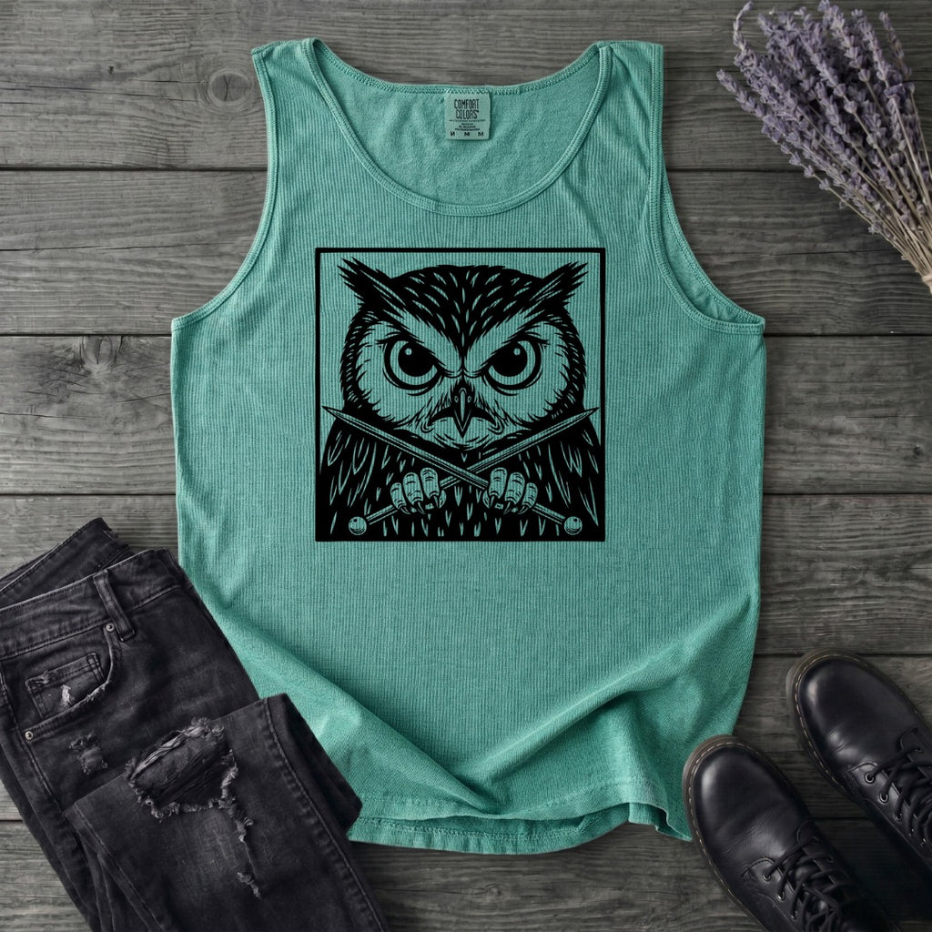 Owl Knitter Tank Top