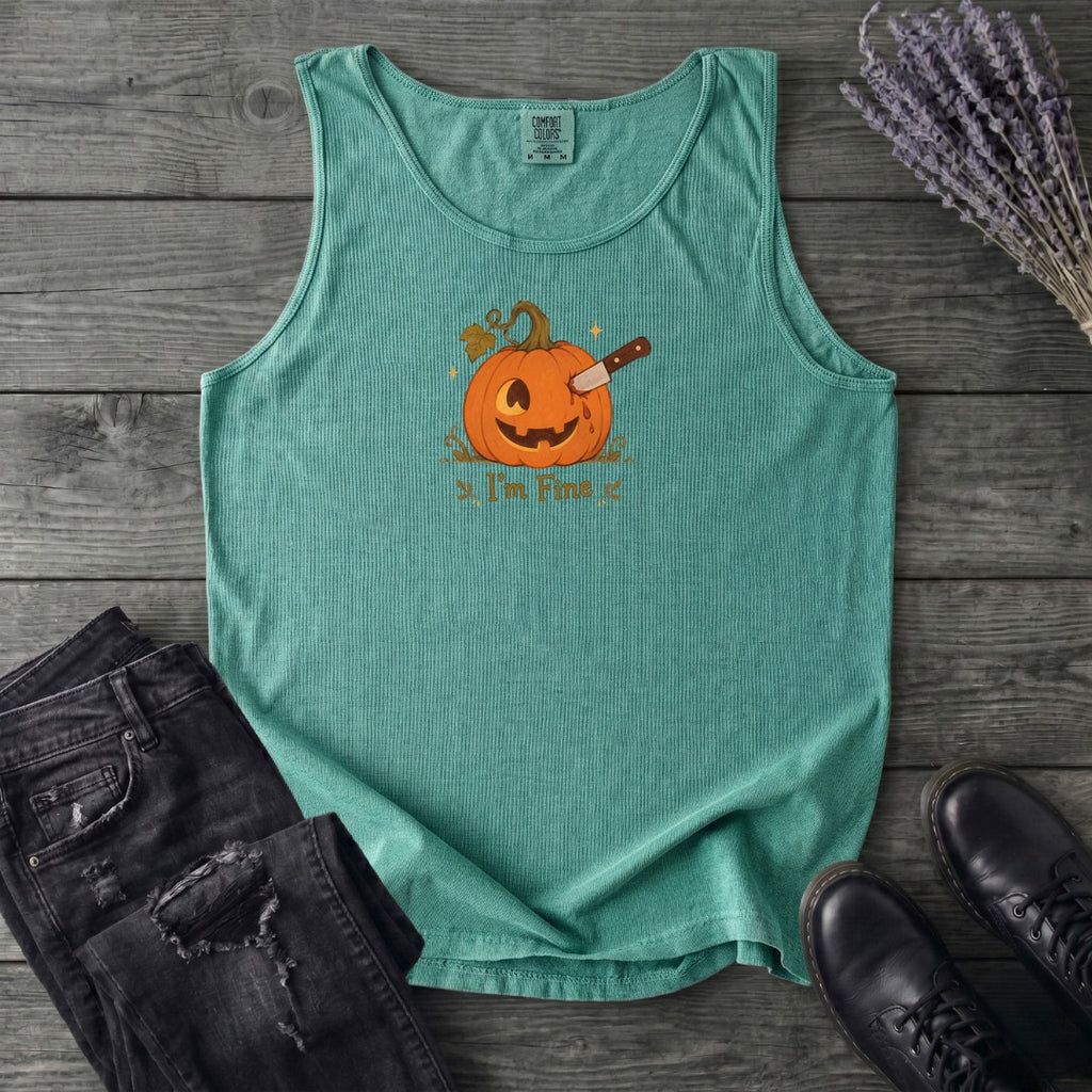 Jack-O-Lantern I'm Fine Tank Top