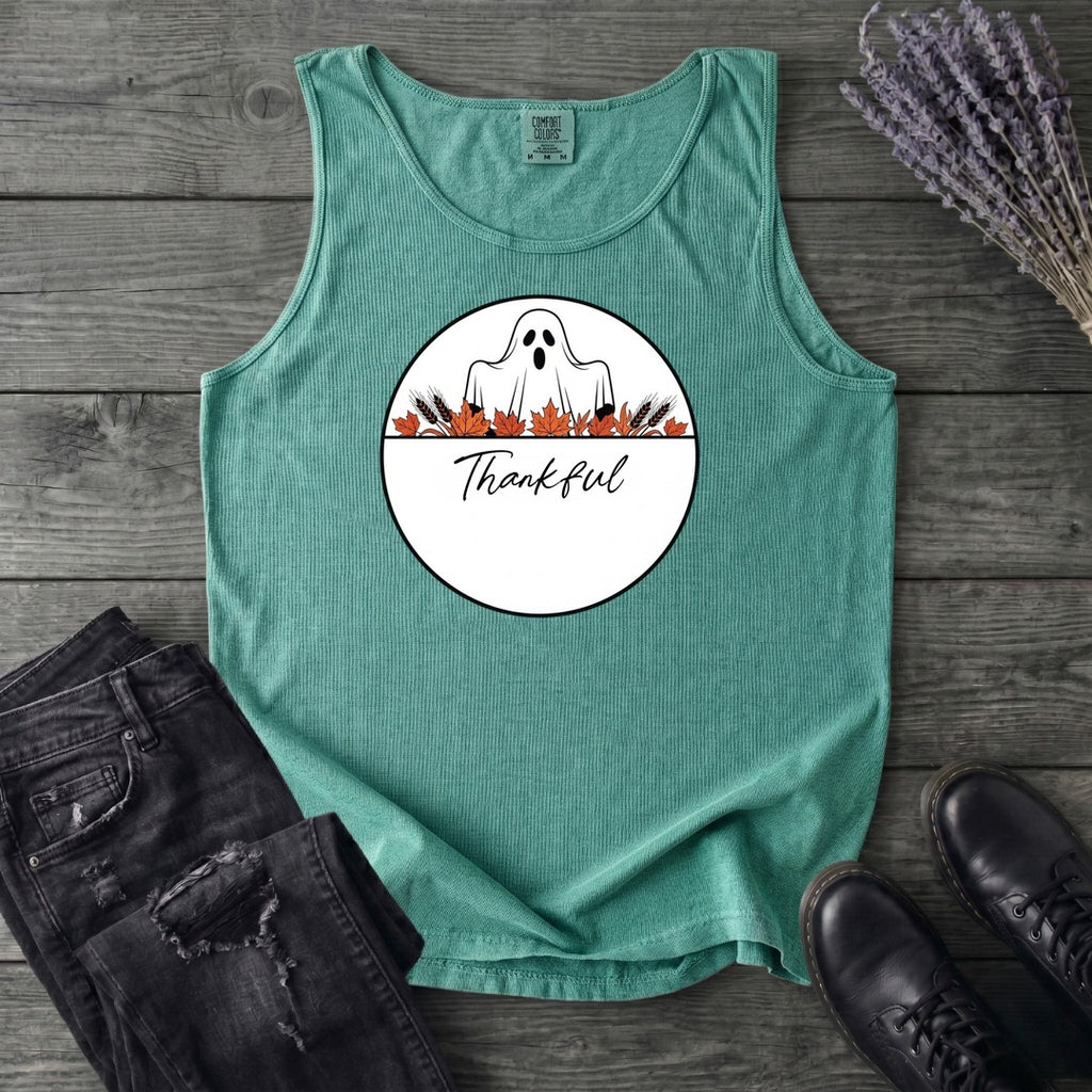 Ghost Thankful Badge Tank Top