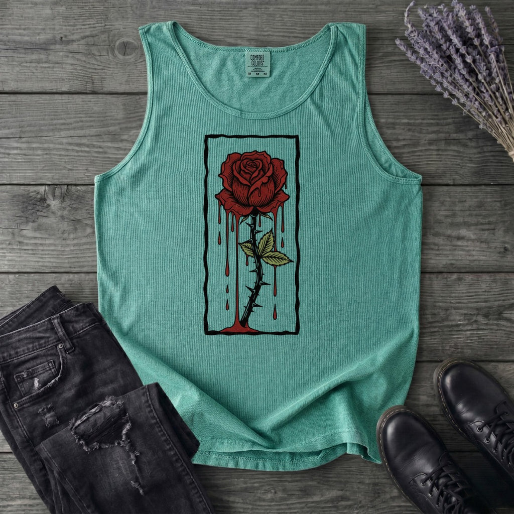 dripping rose Tank Top