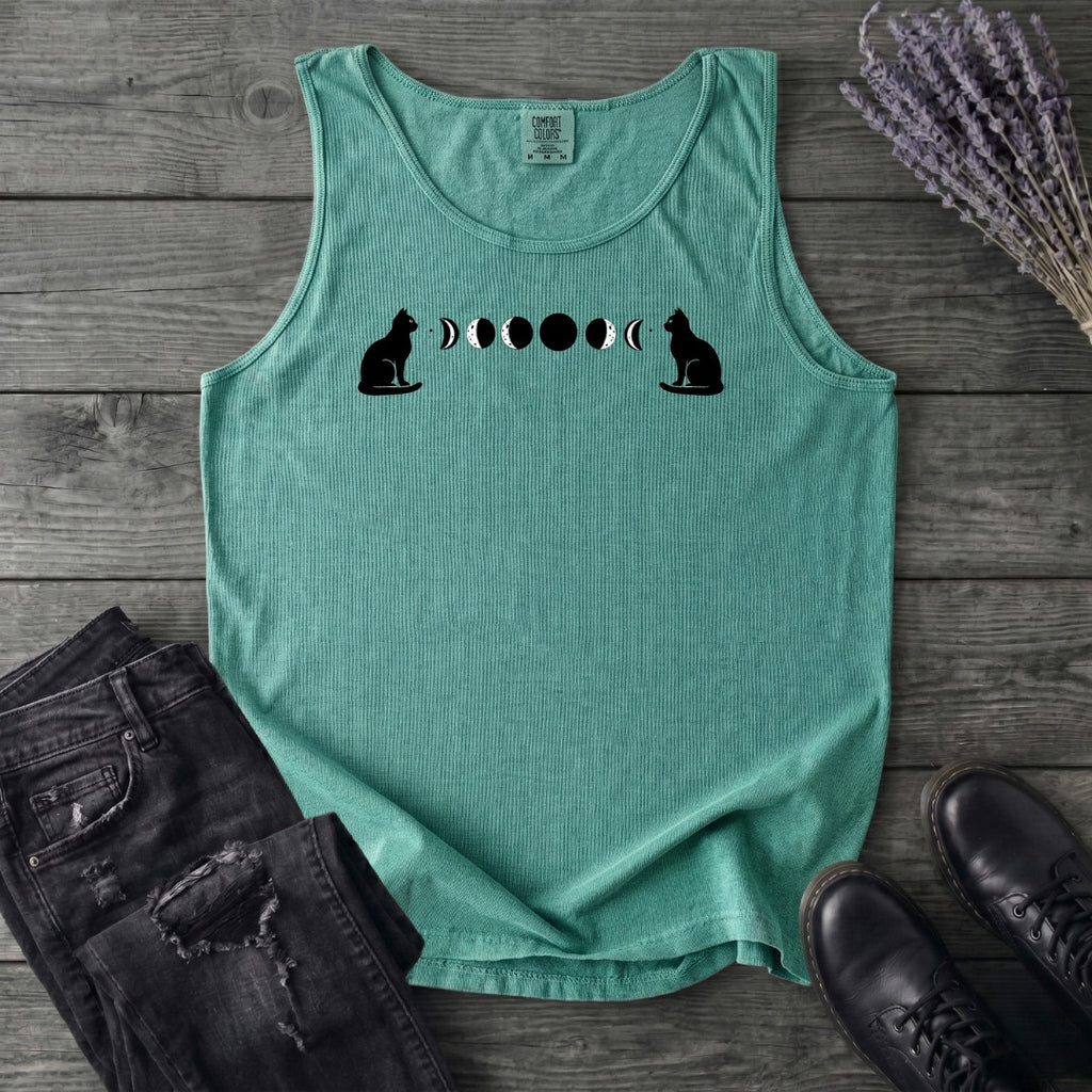 Cat Moon Phases Tank Top