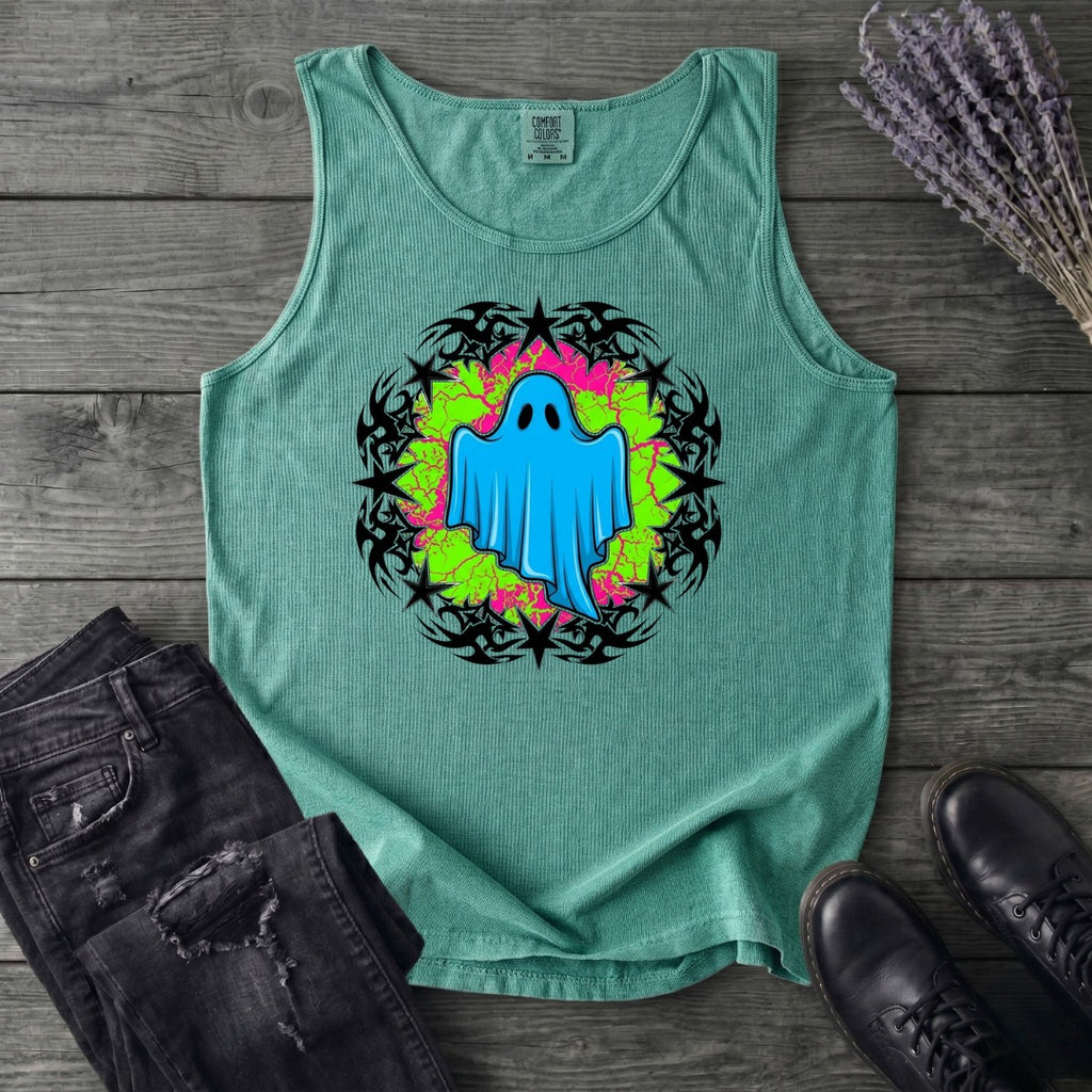 Grunge Star Ghost Tank Top