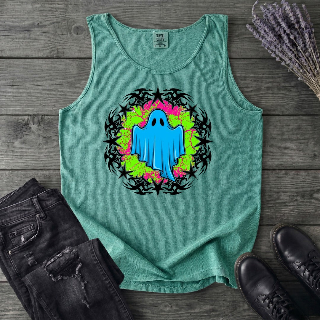 Grunge Star Ghost Tank Top