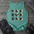 Grunge Owl Grid Tank Top