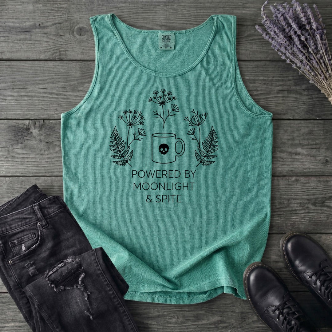 powered by moonlight & spite Tank Top
