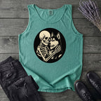 Skeleton Husky Hug Tank Top