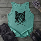 Cat Knitting Needles Tank Top