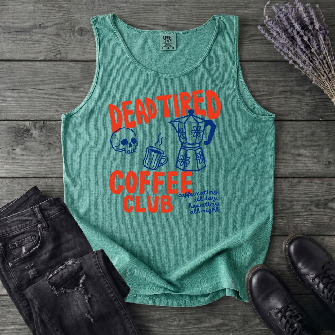 Dead Tired Coffee Club Tank Top