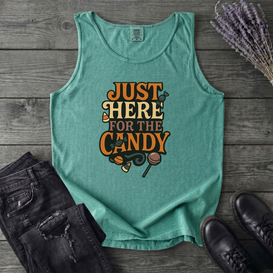 Just Here For The Candy Tank Top