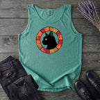 Black Cat Autumn Medallion Tank Top