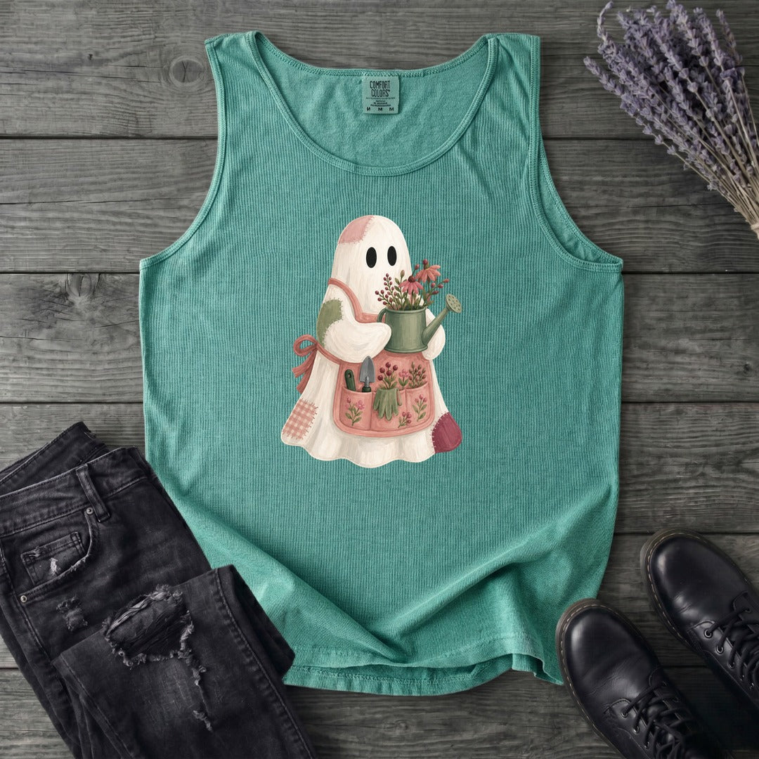 Patchwork Garden Ghost Tank Top