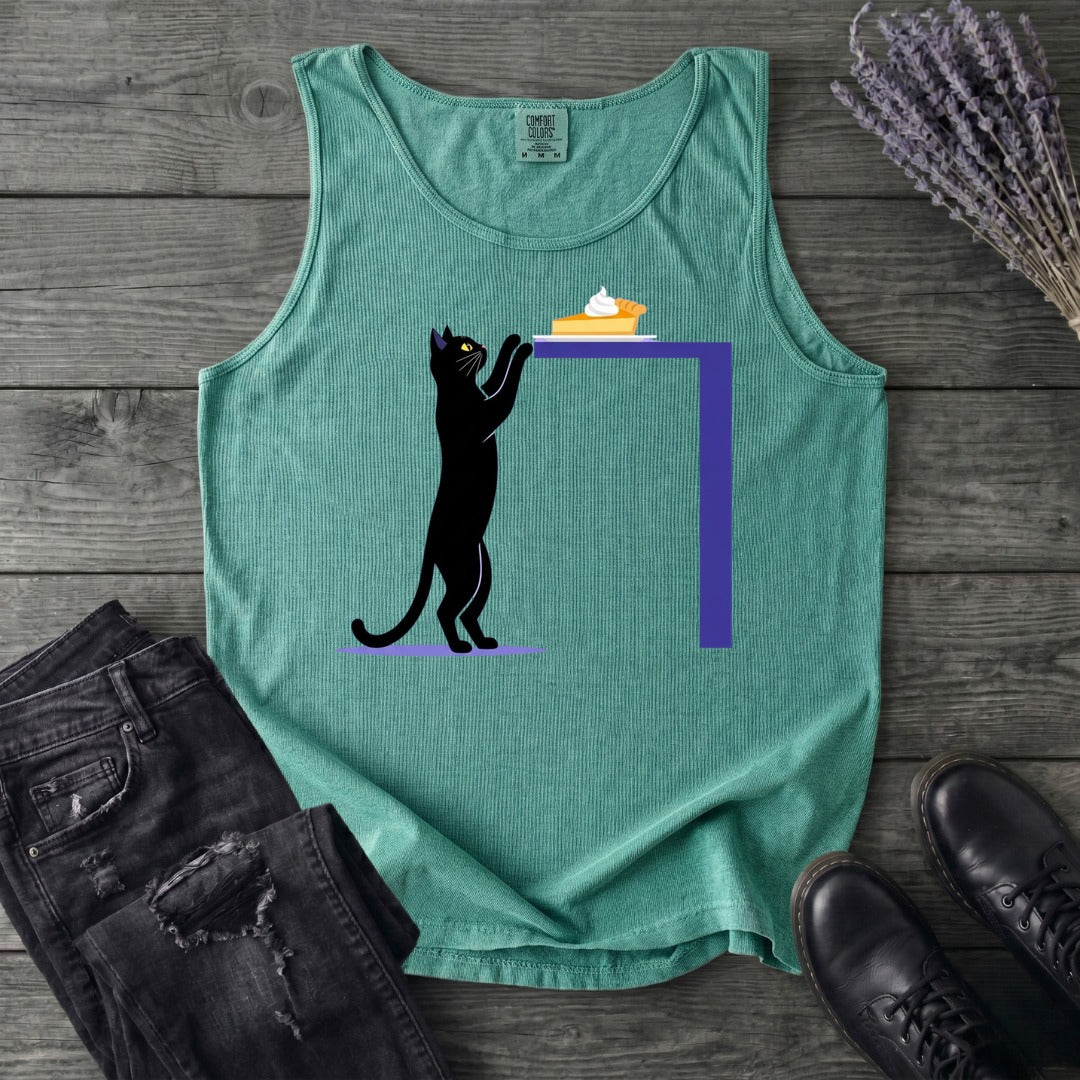 Black Cat Pumpkin Pie Tank Top