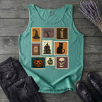 Halloween Stamps Collage Tank Top