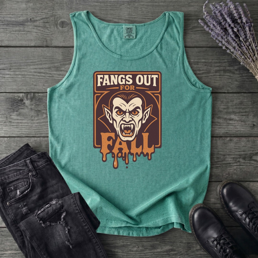 Fangs Out For Fall Tank Top