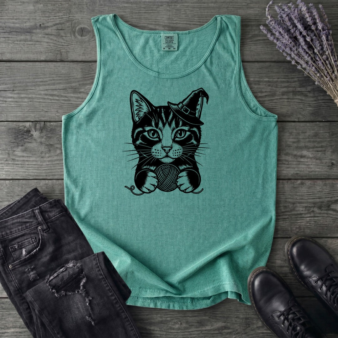 Witchy Yarn Cat Tank Top