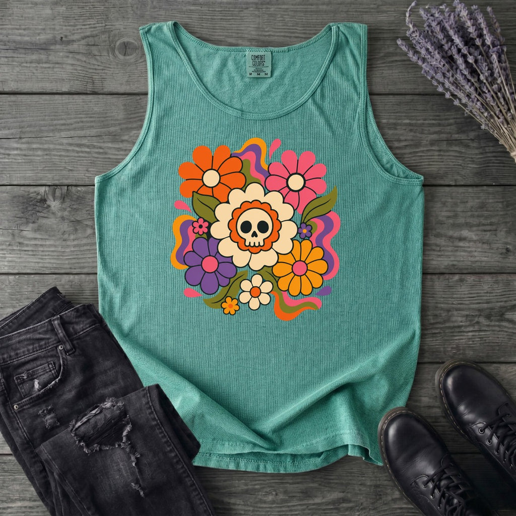 skull daisies Tank Top