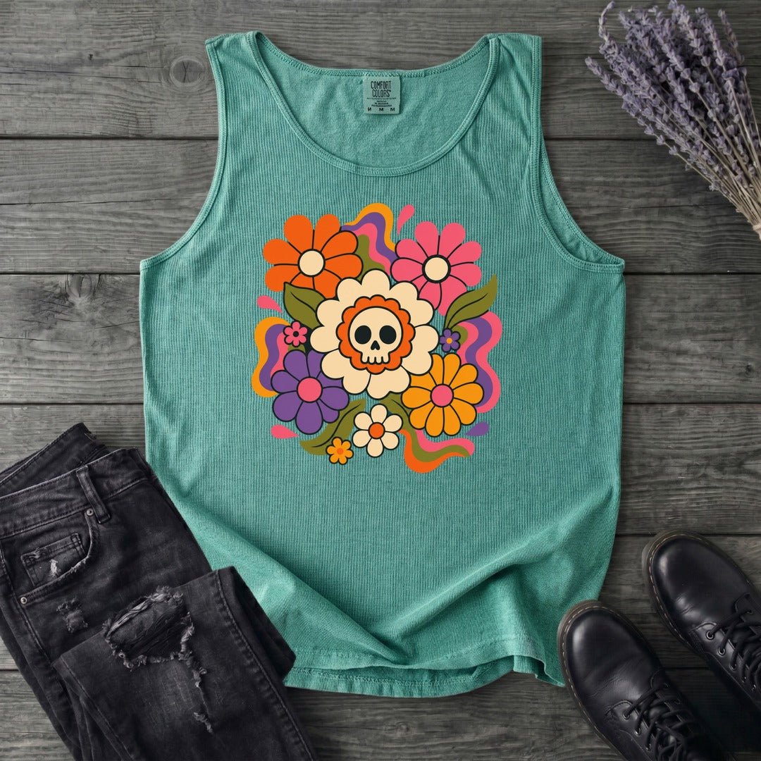 skull daisies Tank Top