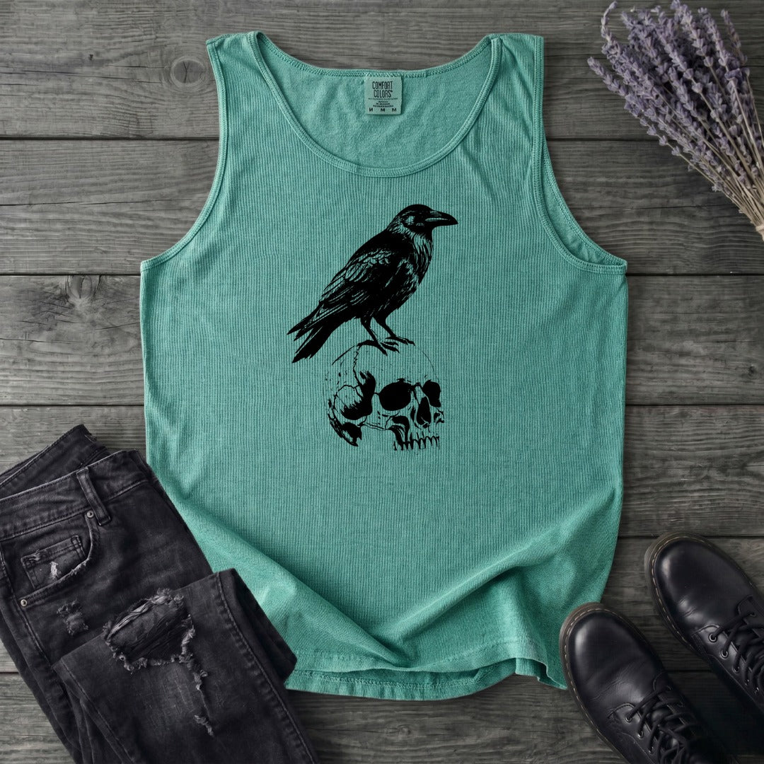 Classic Crow and Skull Tank Top