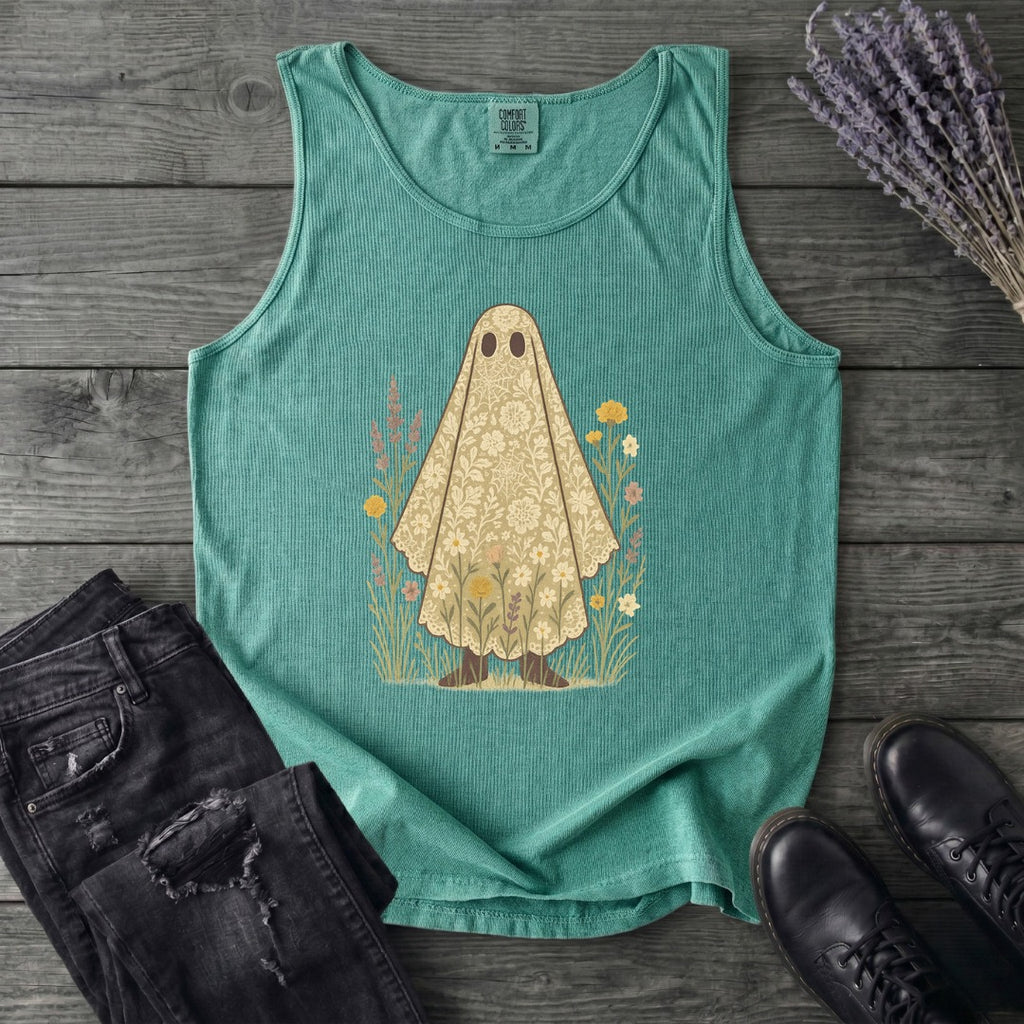 lace ghost Tank Top